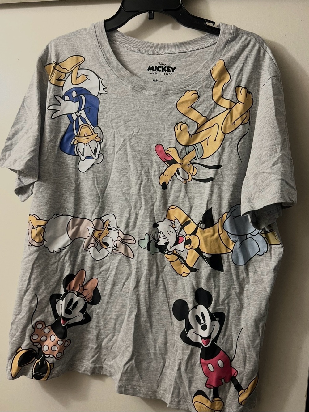 Disney Mickey & Friends Gray Graphic Tee Size 3x